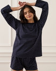 Dark Navy/Ivory
