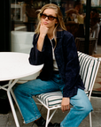 Suede Button Front Jacket