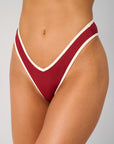 Oxblood/Off-White