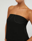 Strapless A-line Top