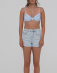 Denim High Rise Short